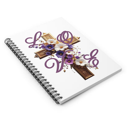 X Spiral Notebook - Ruled Line "LOVE"